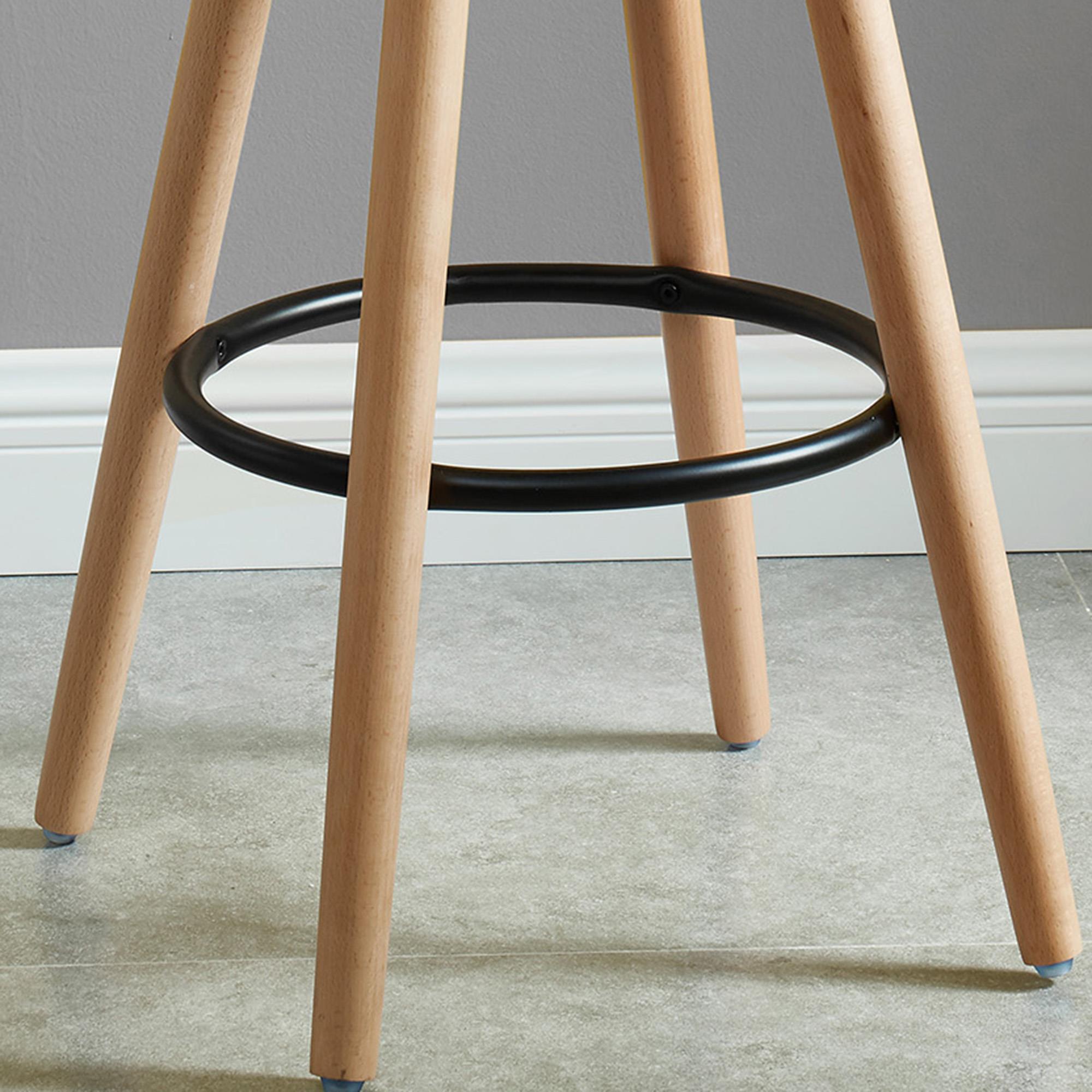  Worldwide Home Furnishings Diablo 203-352BK 26" Counter Stool - Black and Natural IMAGE 7
