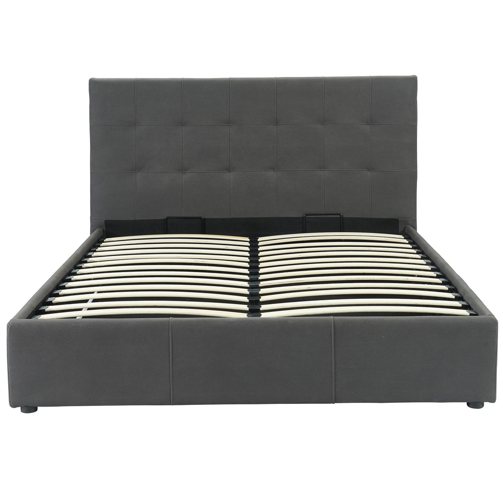  !nspire Extara 101-277Q-GY 60" Queen Platform Bed w/Storage - Grey IMAGE 3