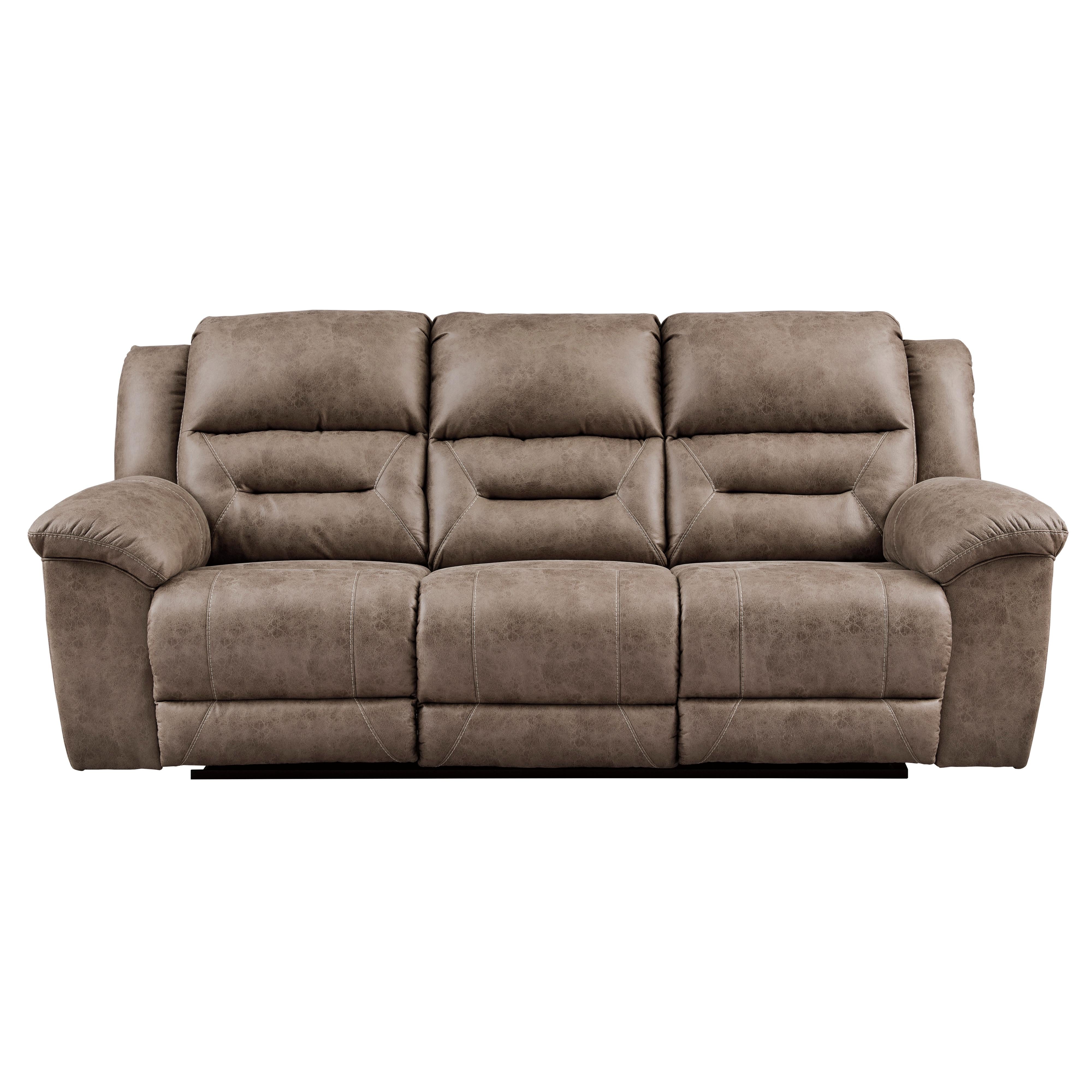  Signature Design by Ashley Stoneland Power Reclining Leather Look Sofa 3990587 IMAGE 1