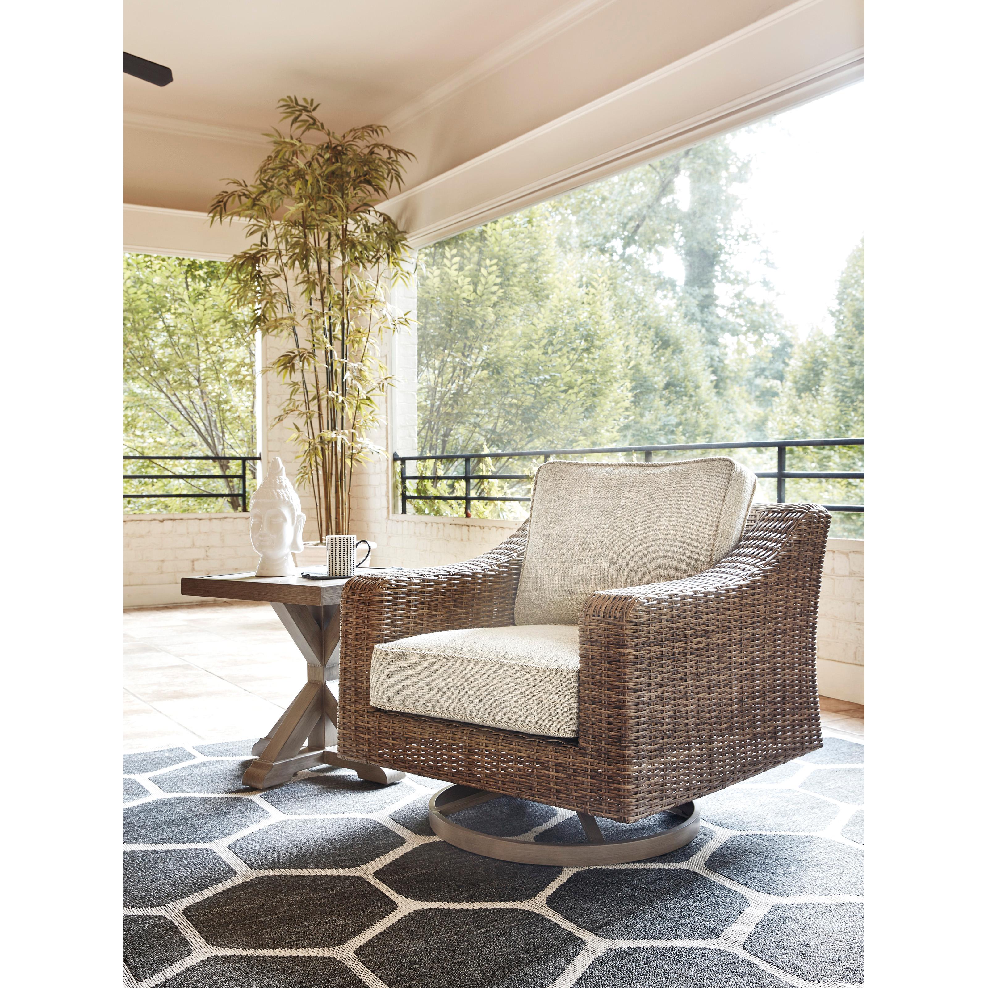  Signature Design by Ashley Beachcroft P791-821 Swivel Lounge Chair IMAGE 4