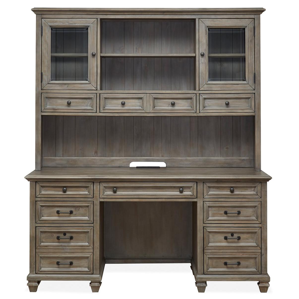  Magnussen Office Desks Desks With Hutch H4352-30/H4352-31 IMAGE 2