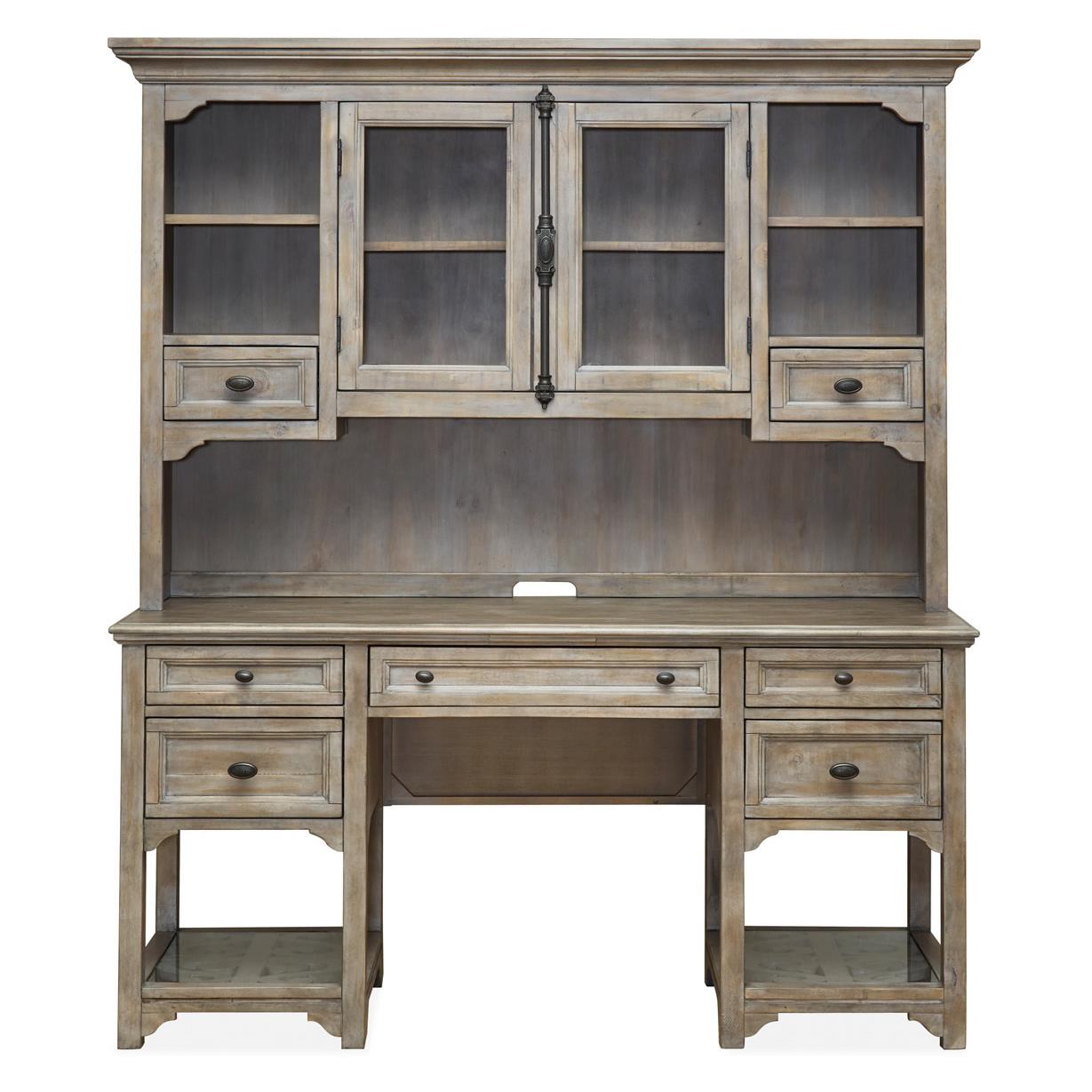  Magnussen Office Desks Desks With Hutch H4646-05B/H4646-05T IMAGE 1