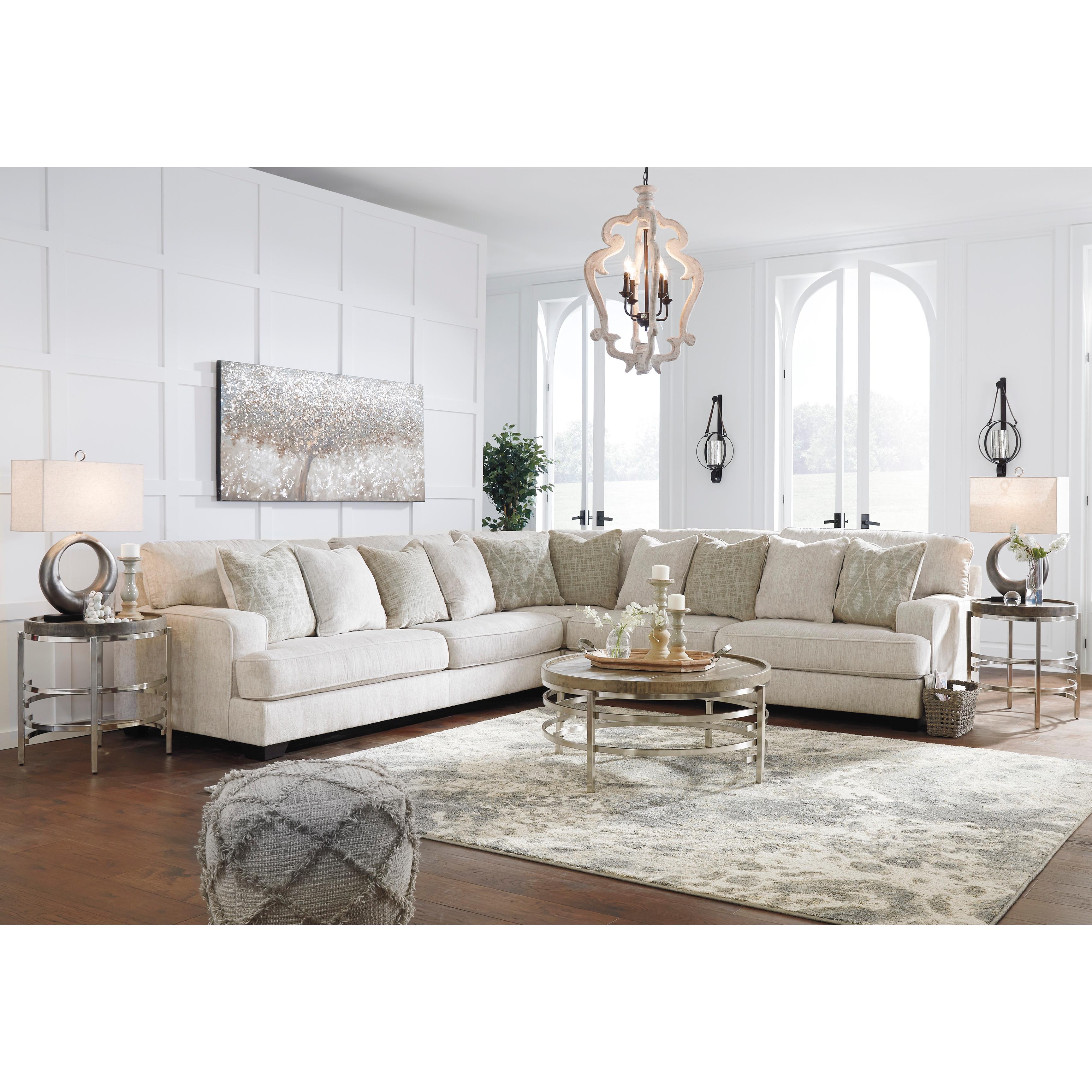  Signature Design by Ashley Rawcliffe Fabric 3 pc Sectional 1960466/1960477/1960467 IMAGE 3