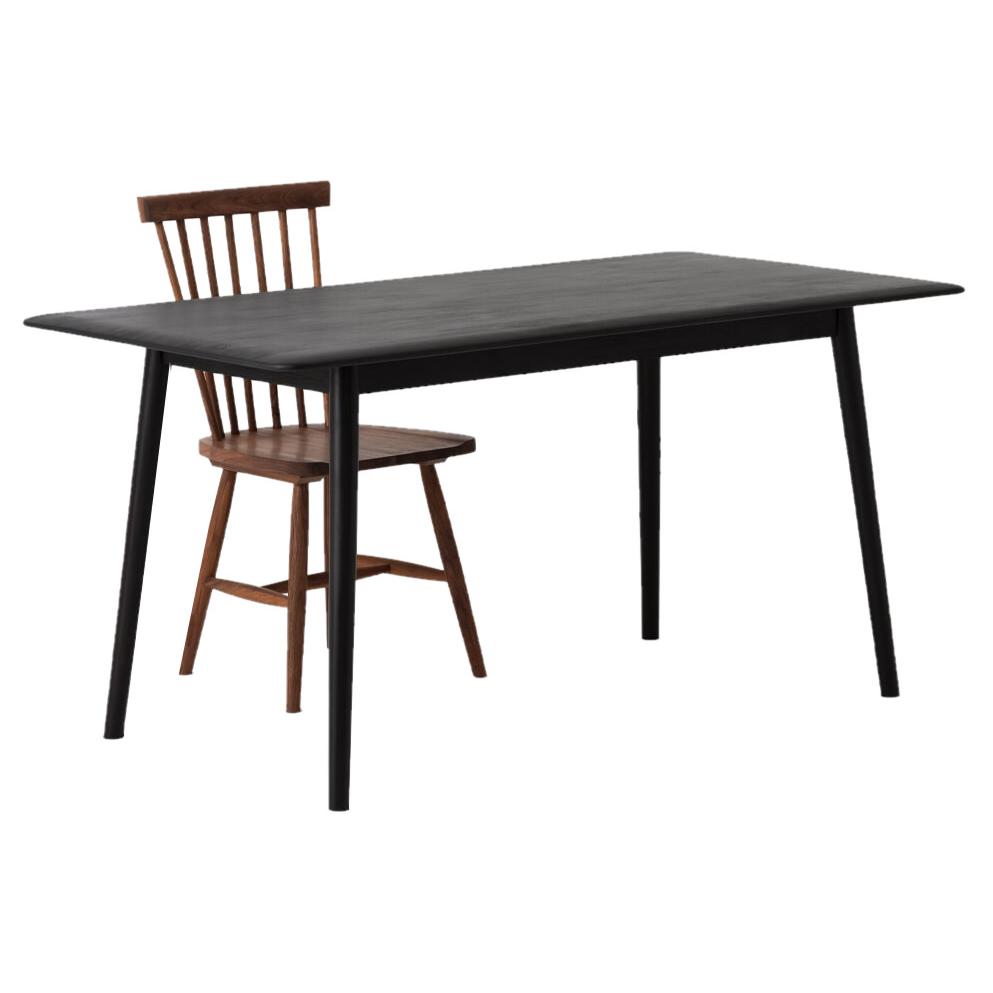  EQ3 Kacia Dining Table Kacia 7110-300-49 60" Dining Table - Black IMAGE 4