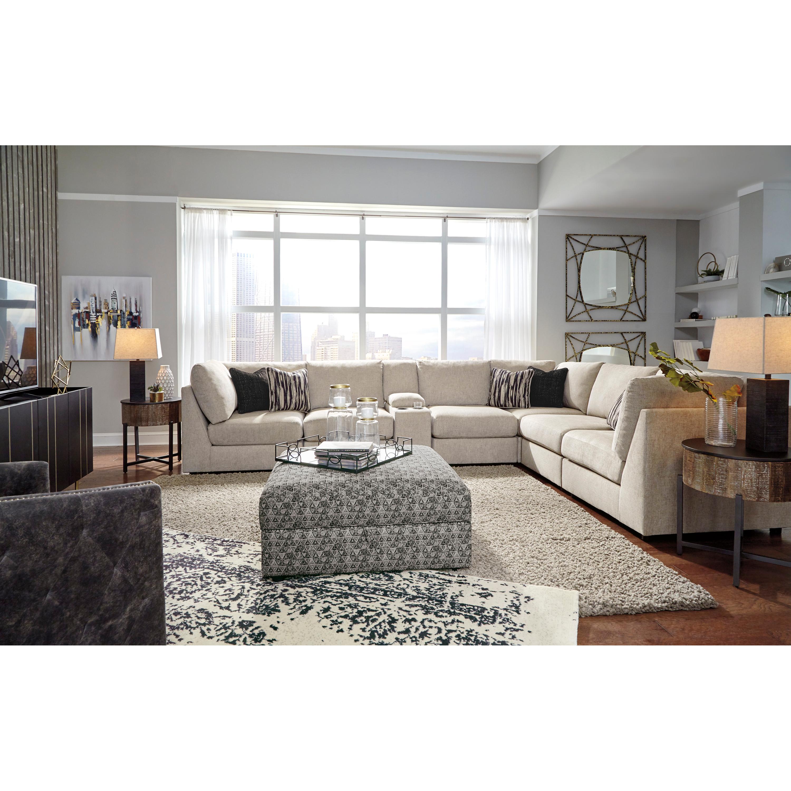  Signature Design by Ashley Kellway Fabric Storage Ottoman 9870711 IMAGE 10