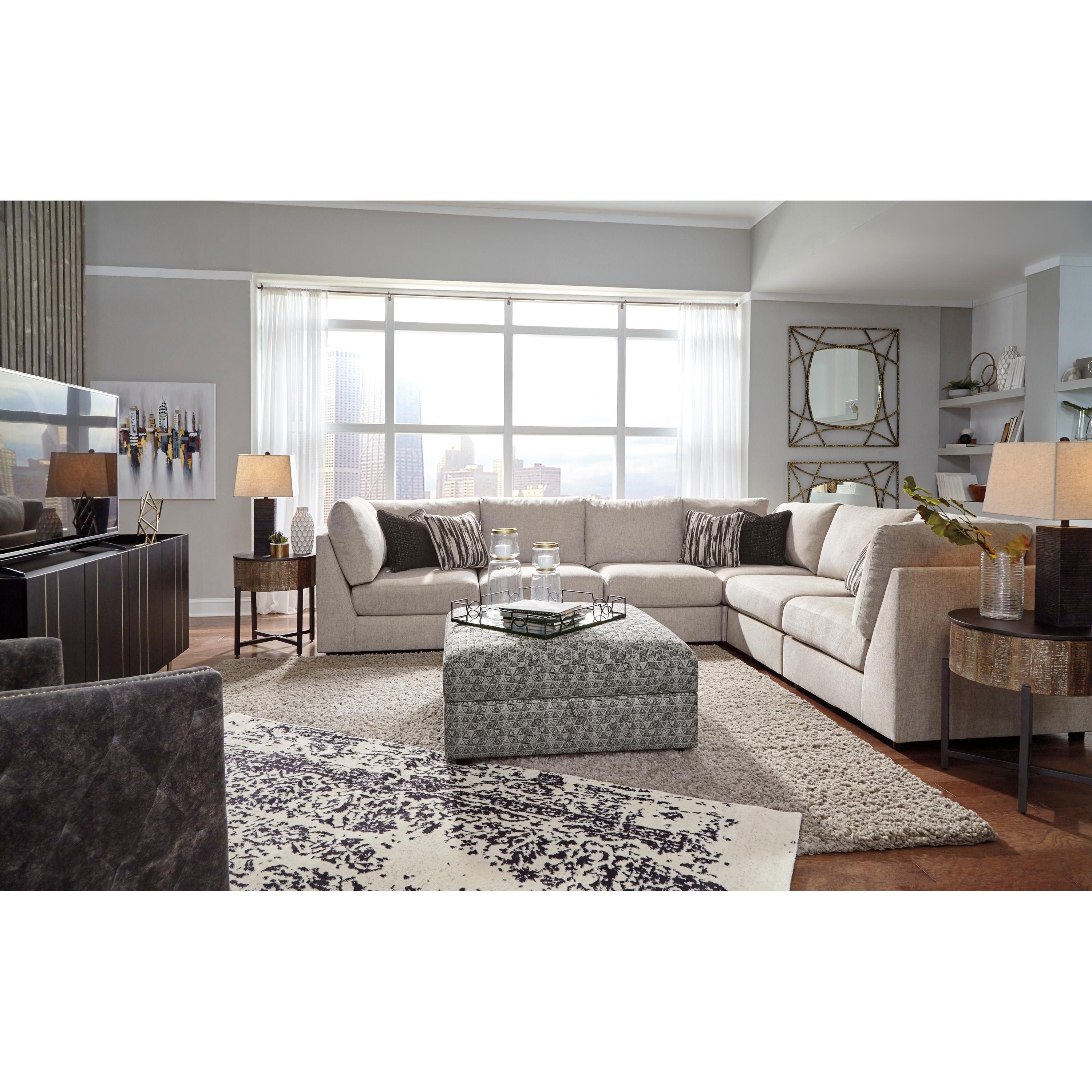  Signature Design by Ashley Kellway Fabric Storage Ottoman 9870711 IMAGE 9