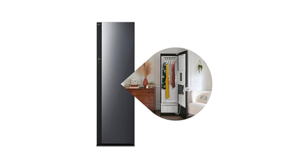 LG Styler Steam Closet with TrueSteam Technology and Dynamic MovingHanger |5 Hangers, Mirror