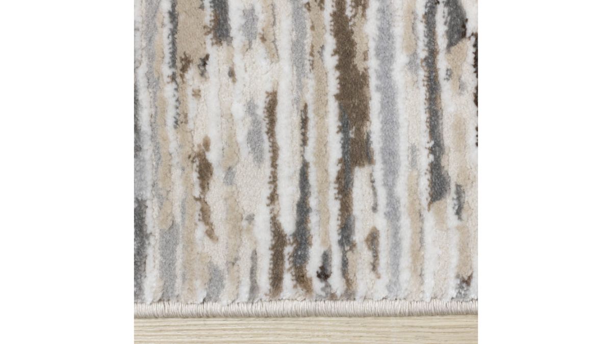 Luca Beige Grey Organic Lines Rug