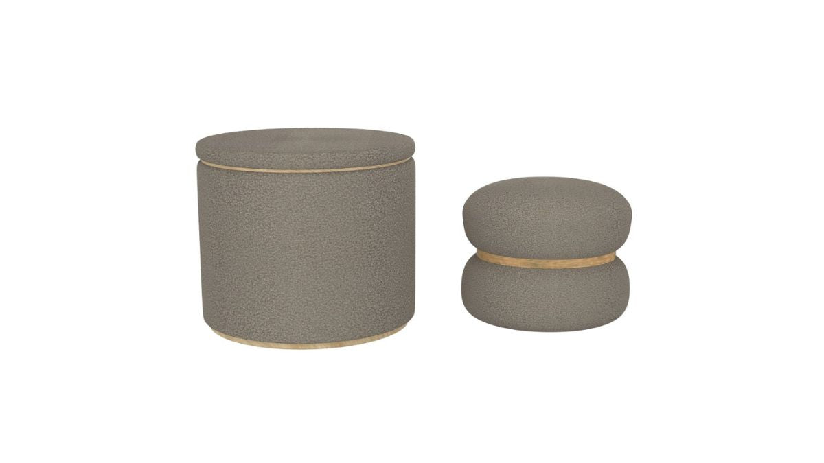 CECILY ROUND STORAGE OTTOMAN (SET OF 2)