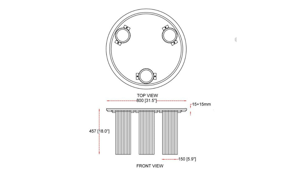 WORLDWIDE HOME FURNISHINGS JILSA COFFEE TABLE