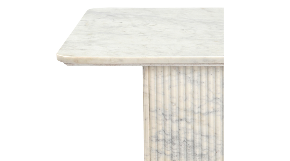 Roland Square Coffee Table in White