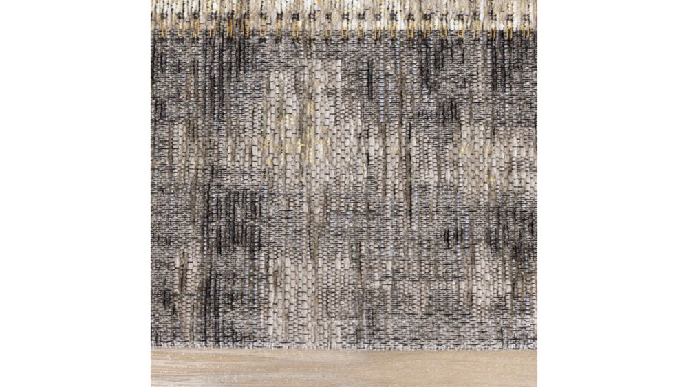Cathedral Grey Cream Distressed Patchwork Rug