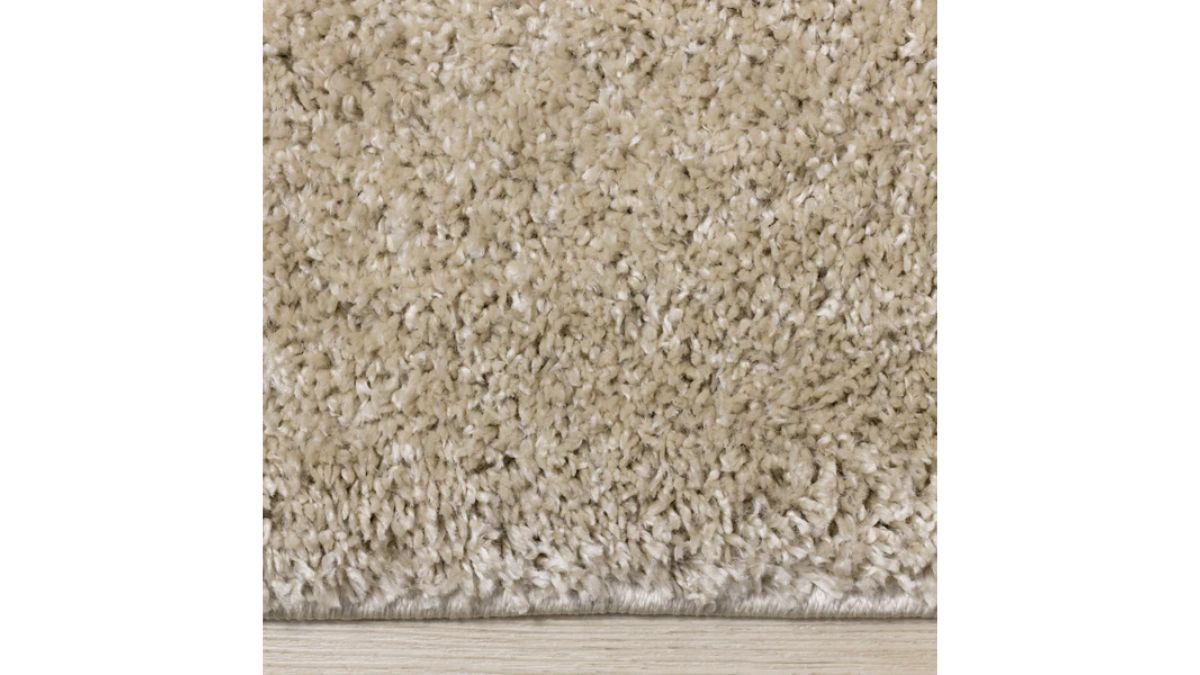 Pascal Beige Comfort Shag Rug Oval