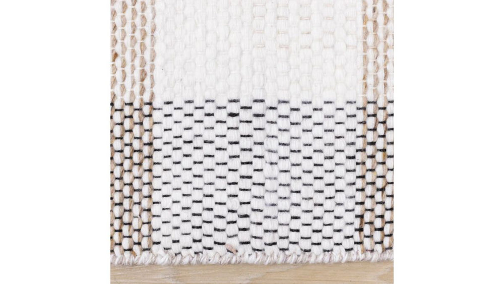 Aspen Beige Muted Plaid Woven Rug
