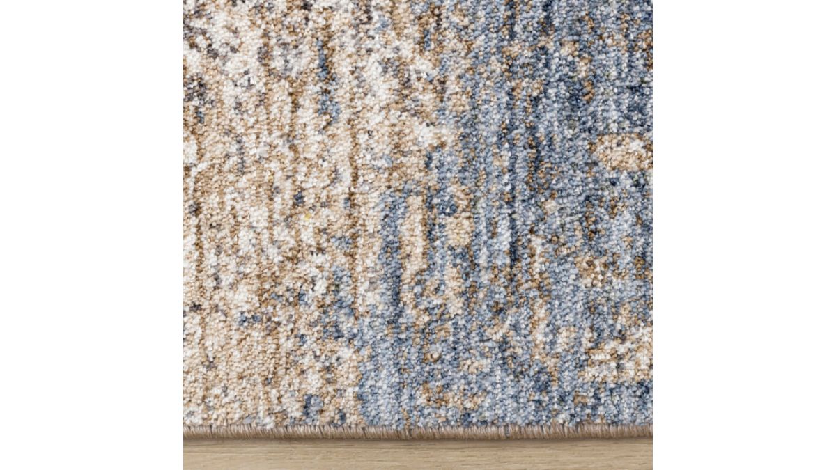 Marisa Blue Beige White Distressed Rug