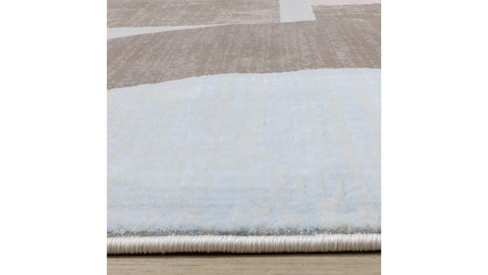 Belle Blue Grey Cream Shape Shifting Rug