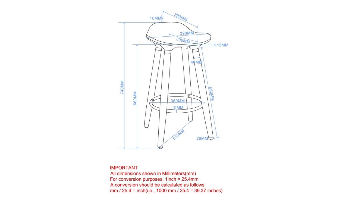 TREX COUNTER STOOL