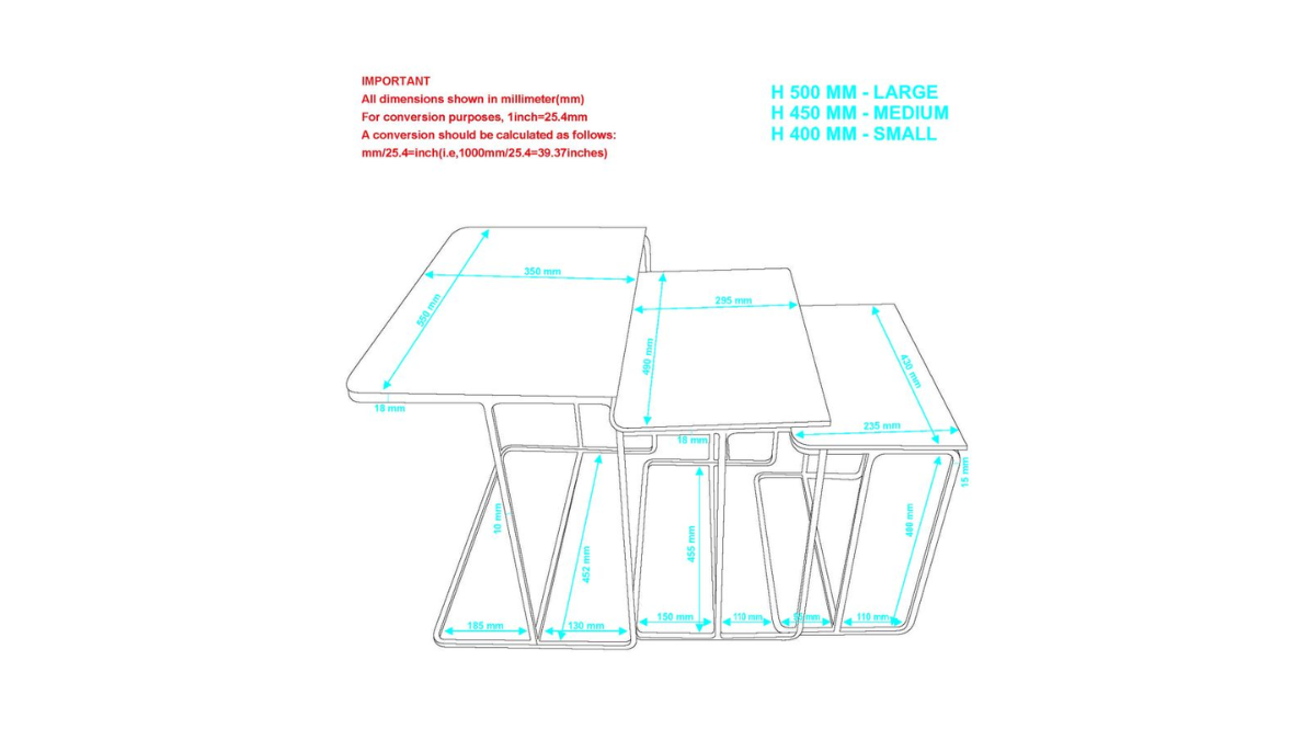 BRISTOL END TABLE (SET OF 3)