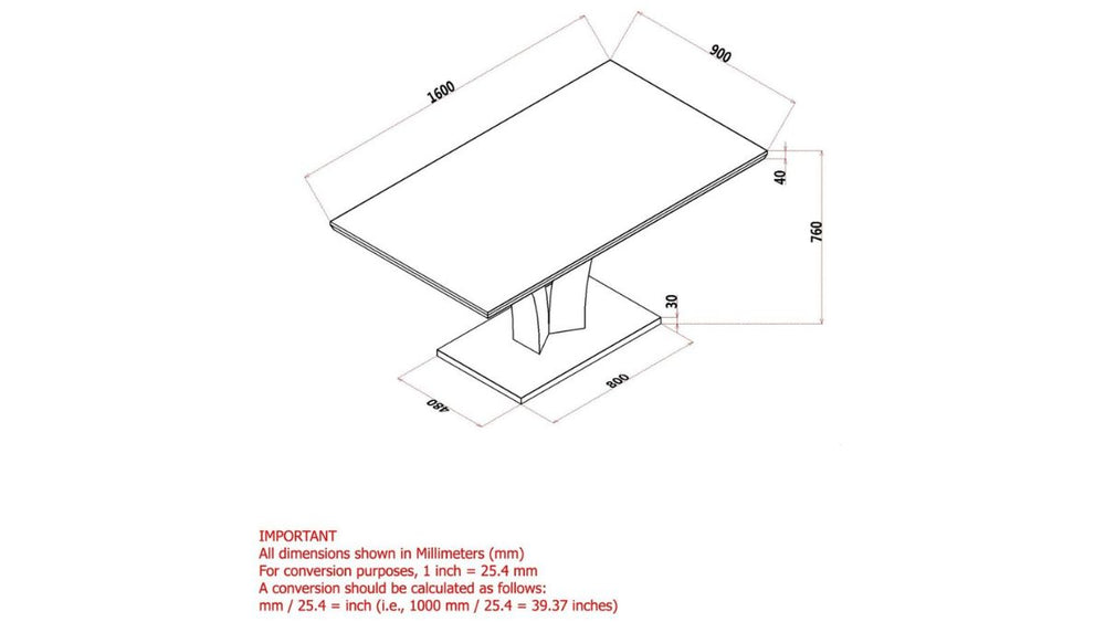 WORLDWIDE HOME FURNISHINGS NAPOLI DINING TABLE