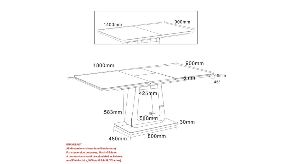 CORVUS/DEVO 7PC DINING SET