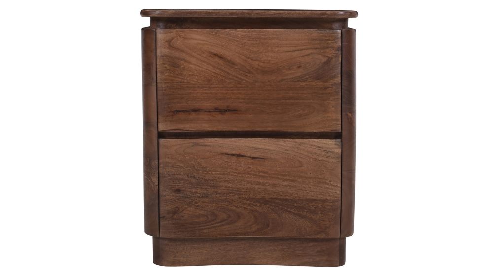 Akhila 2 Drawer Accent Table in Walnut