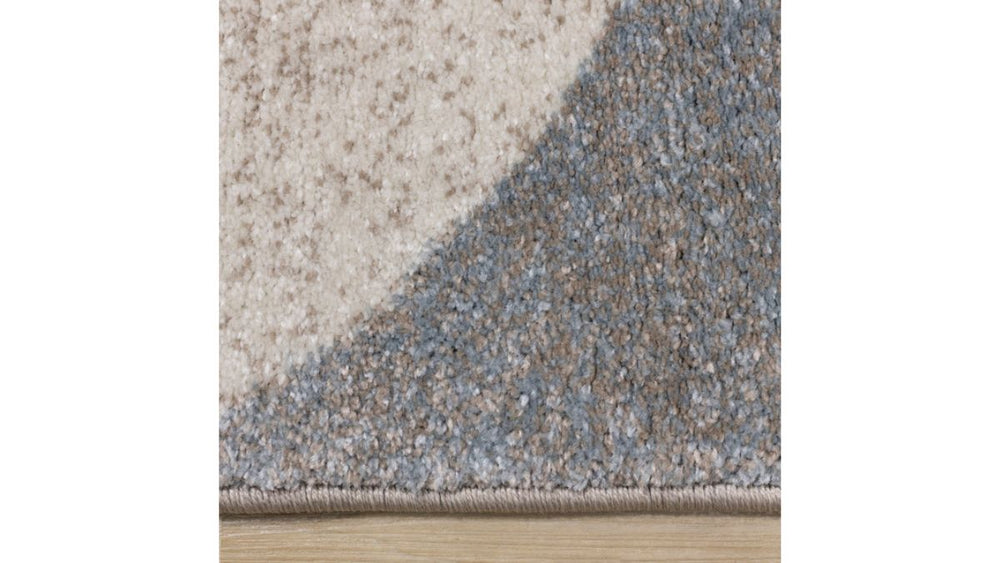 Breeze Cream Brown Grey Geometric Shapes Rug