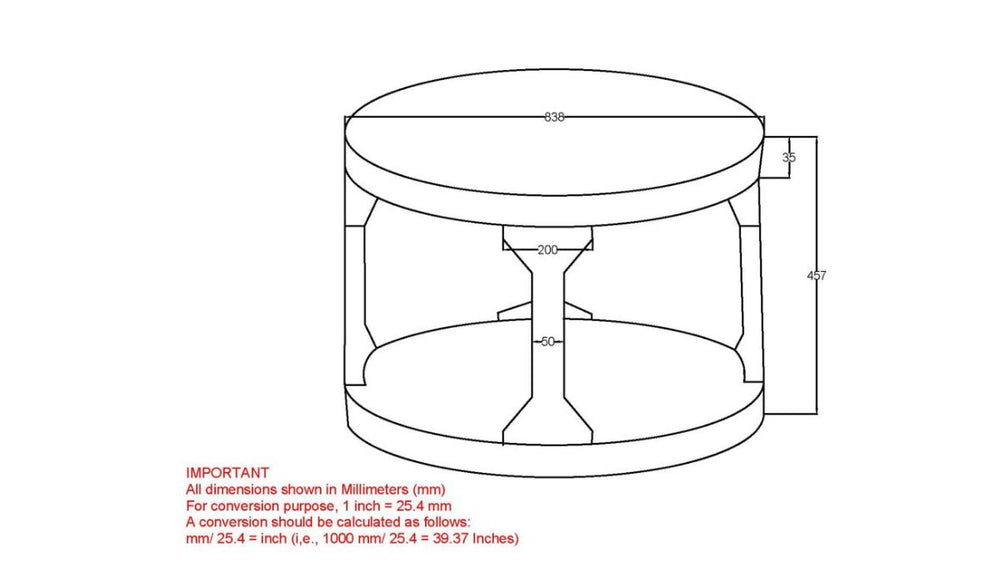 WORLDWIDE HOME FURNISHINGS AVNI COFFEE TABLE