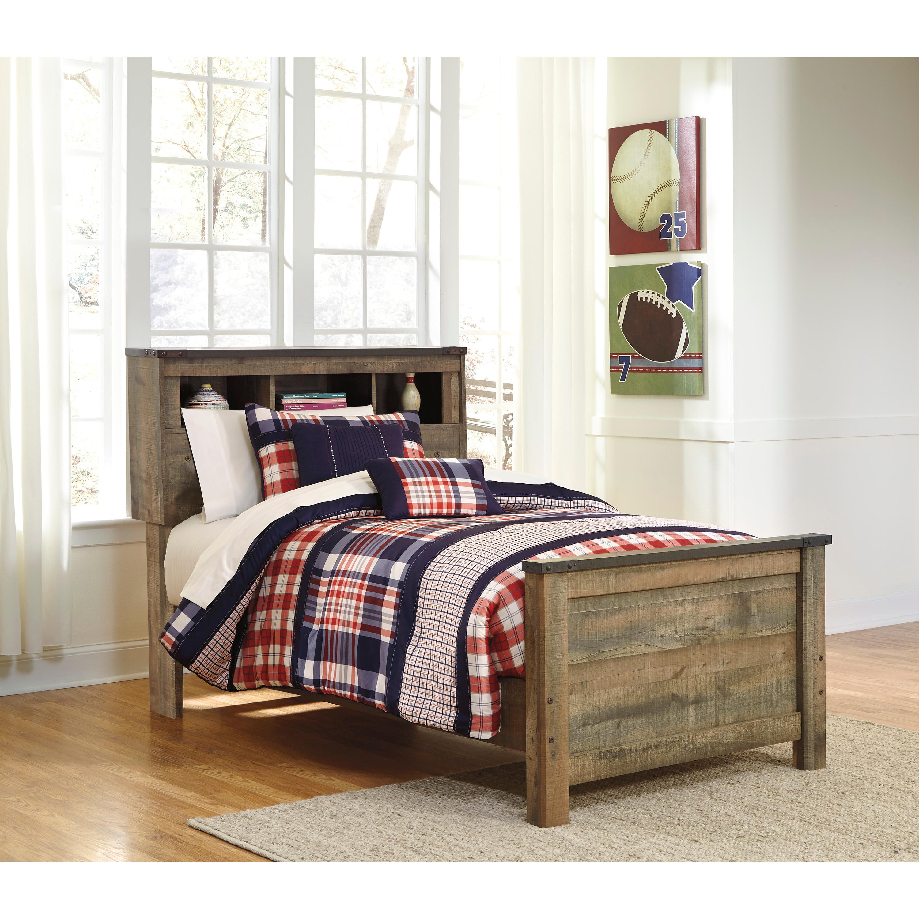  Signature Design by Ashley Trinell B446B21 Twin Bookcase Bed IMAGE 2