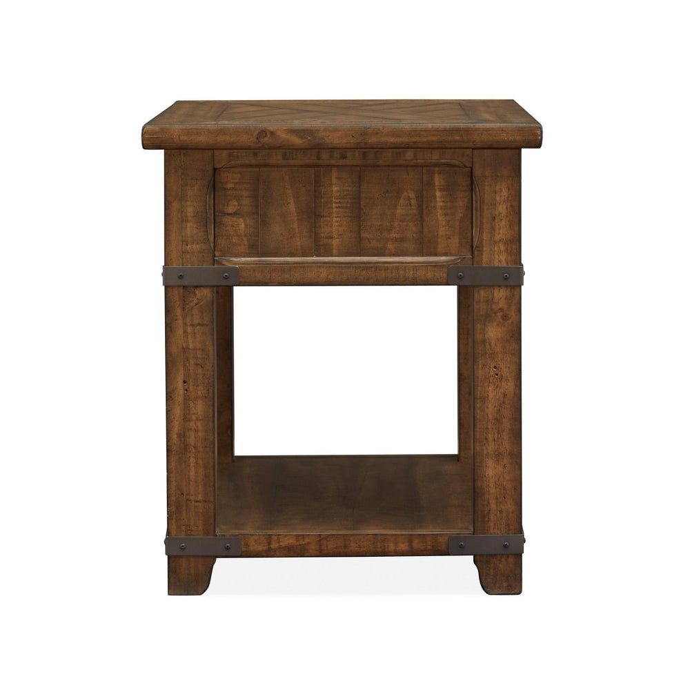  Magnussen Chesterfield T4717-03 Rectangular End Table IMAGE 3