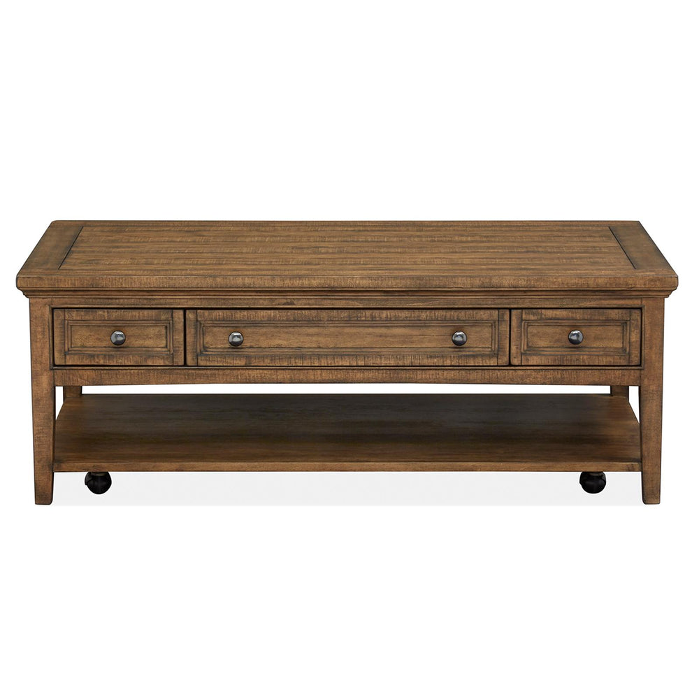  Magnussen Bay Creek T4398-43 Rectangular Cocktail Table with Casters IMAGE 2