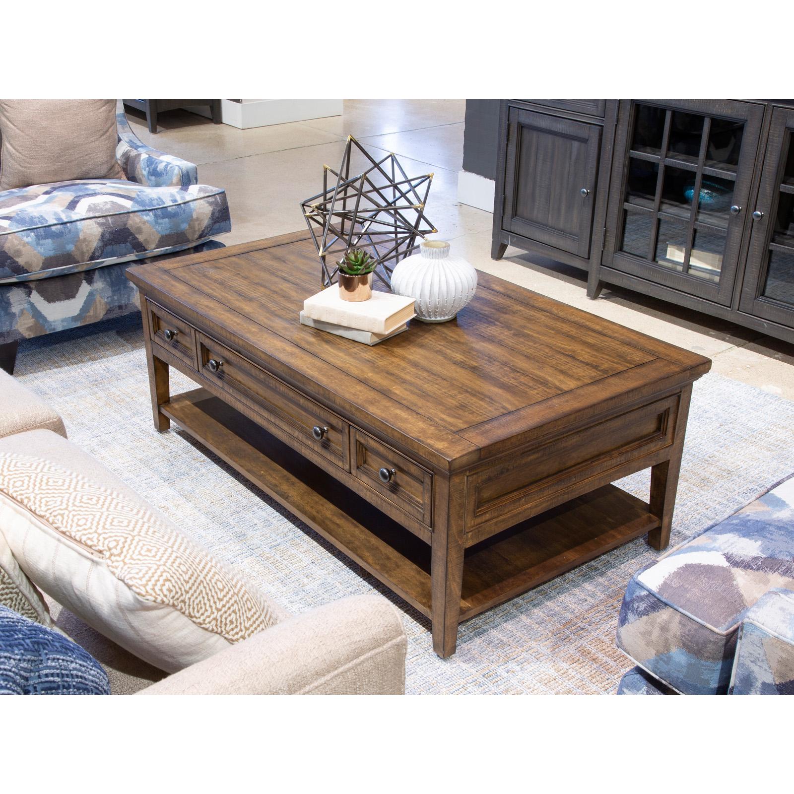  Magnussen Bay Creek T4398-43 Rectangular Cocktail Table with Casters IMAGE 8