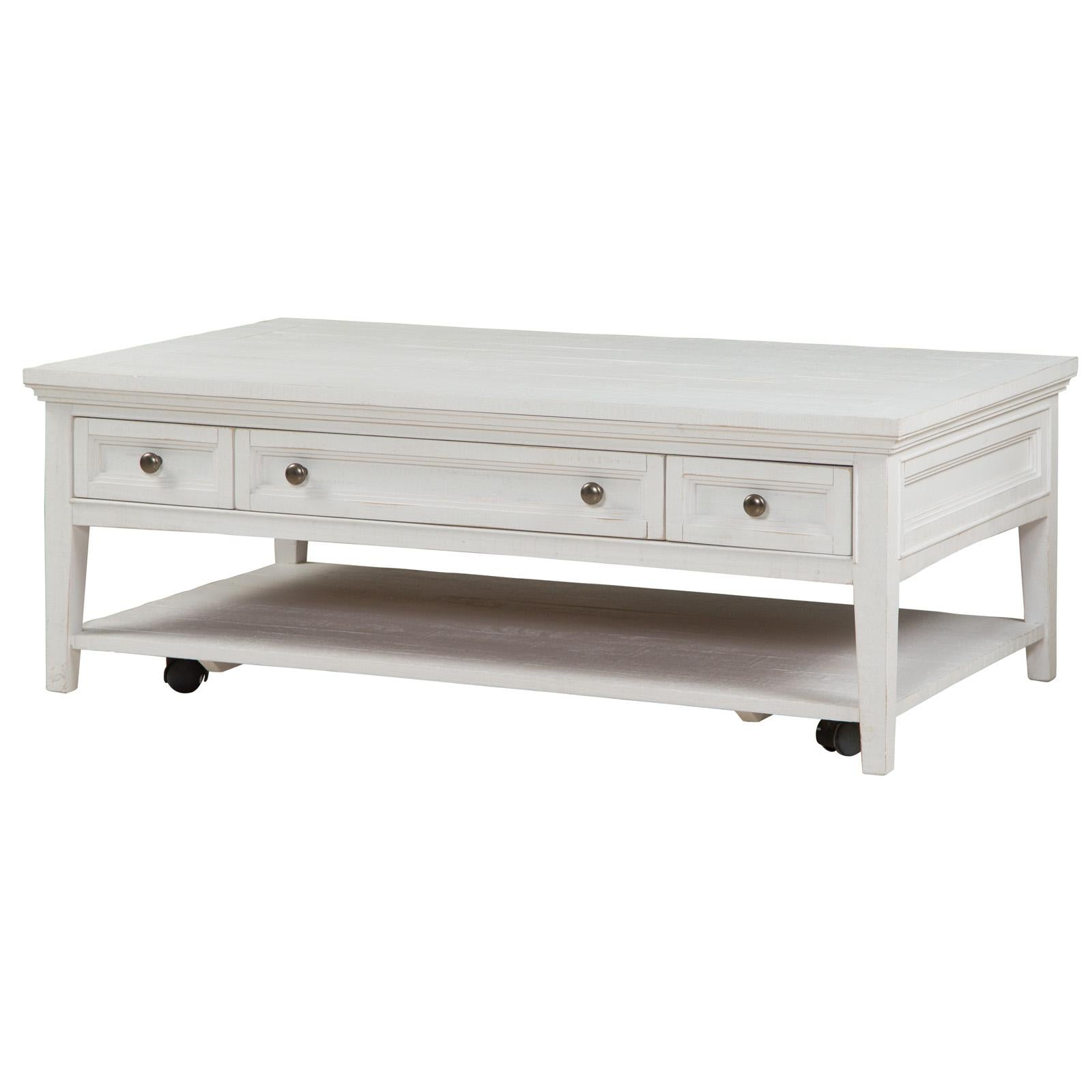  Magnussen Heron Cove T4400-43 Rectangular Cocktail Table with Casters IMAGE 2