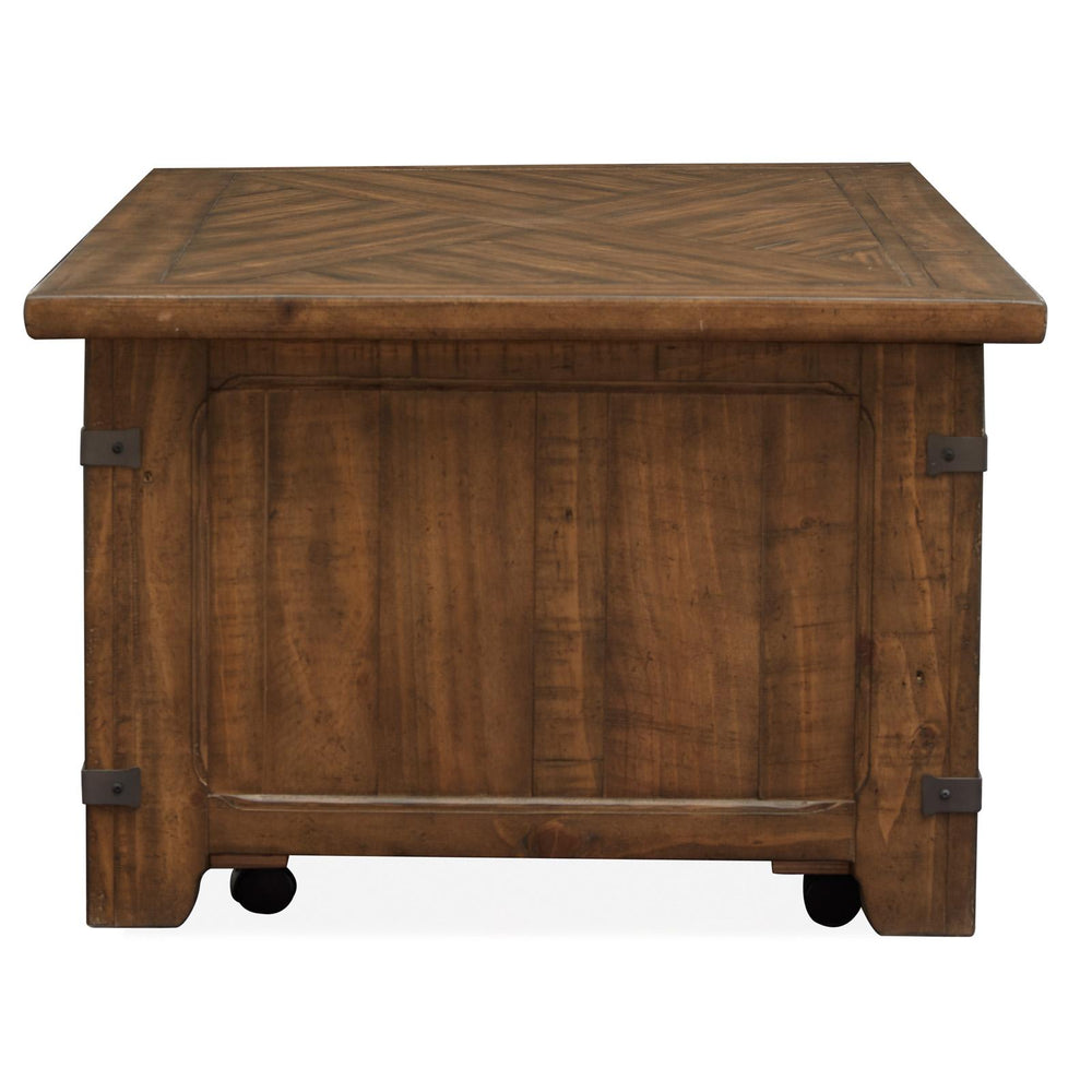  Magnussen Chesterfield T4717-50 Lift Top Storage Cocktail Table with Casters IMAGE 5