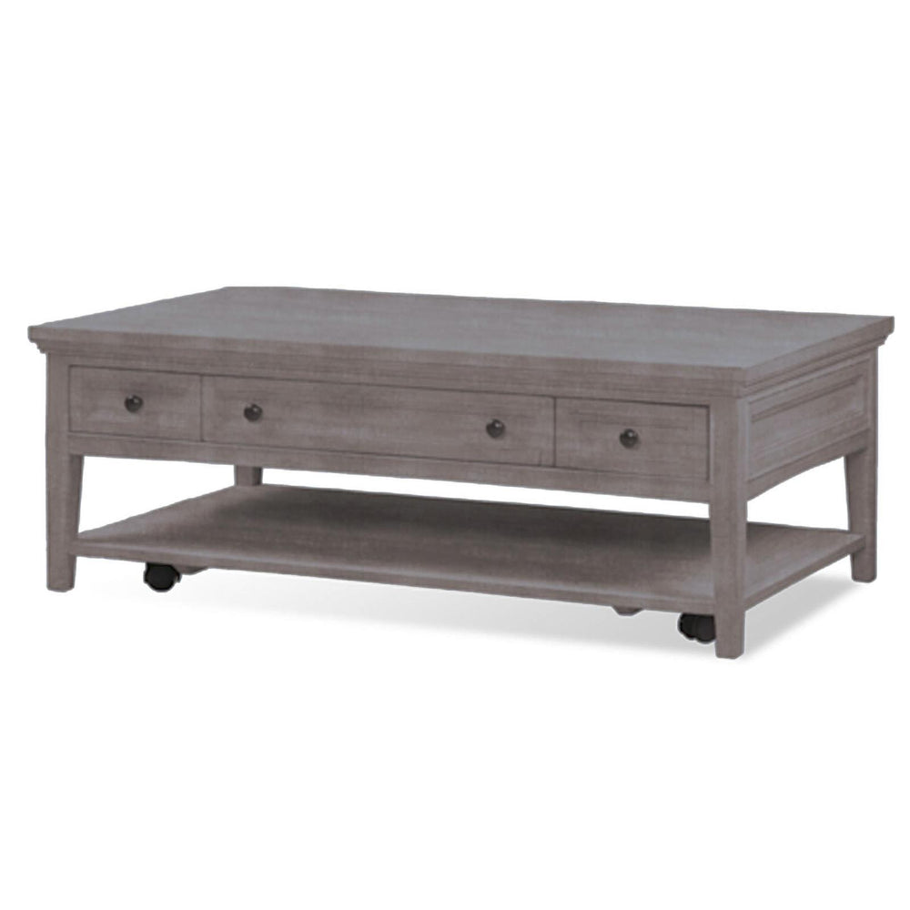  Magnussen Paxton Place T4805-43 Rectangular Cocktail Table with Casters IMAGE 1