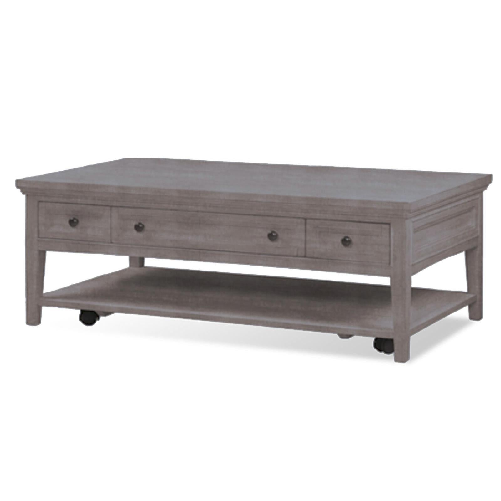  Magnussen Paxton Place T4805-43 Rectangular Cocktail Table with Casters IMAGE 1