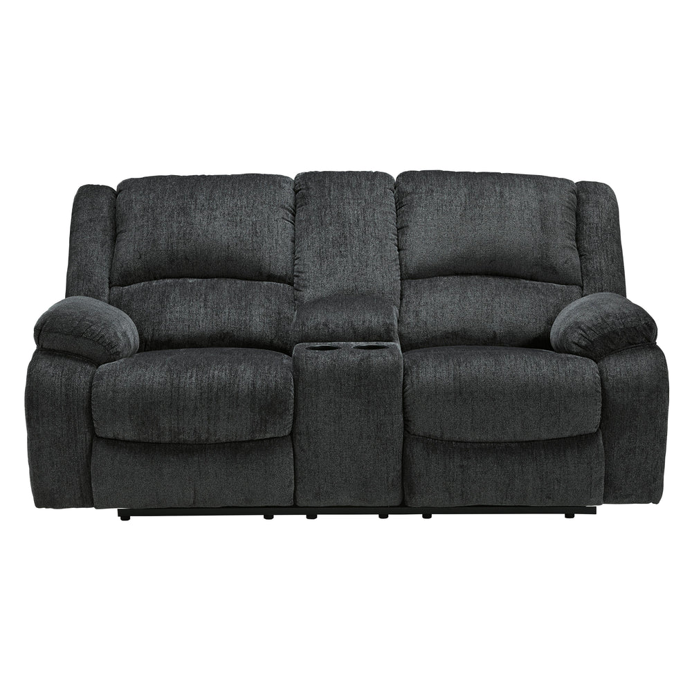  Signature Design by Ashley Draycoll 7650494 Double Reclining Loveseat with Console IMAGE 1