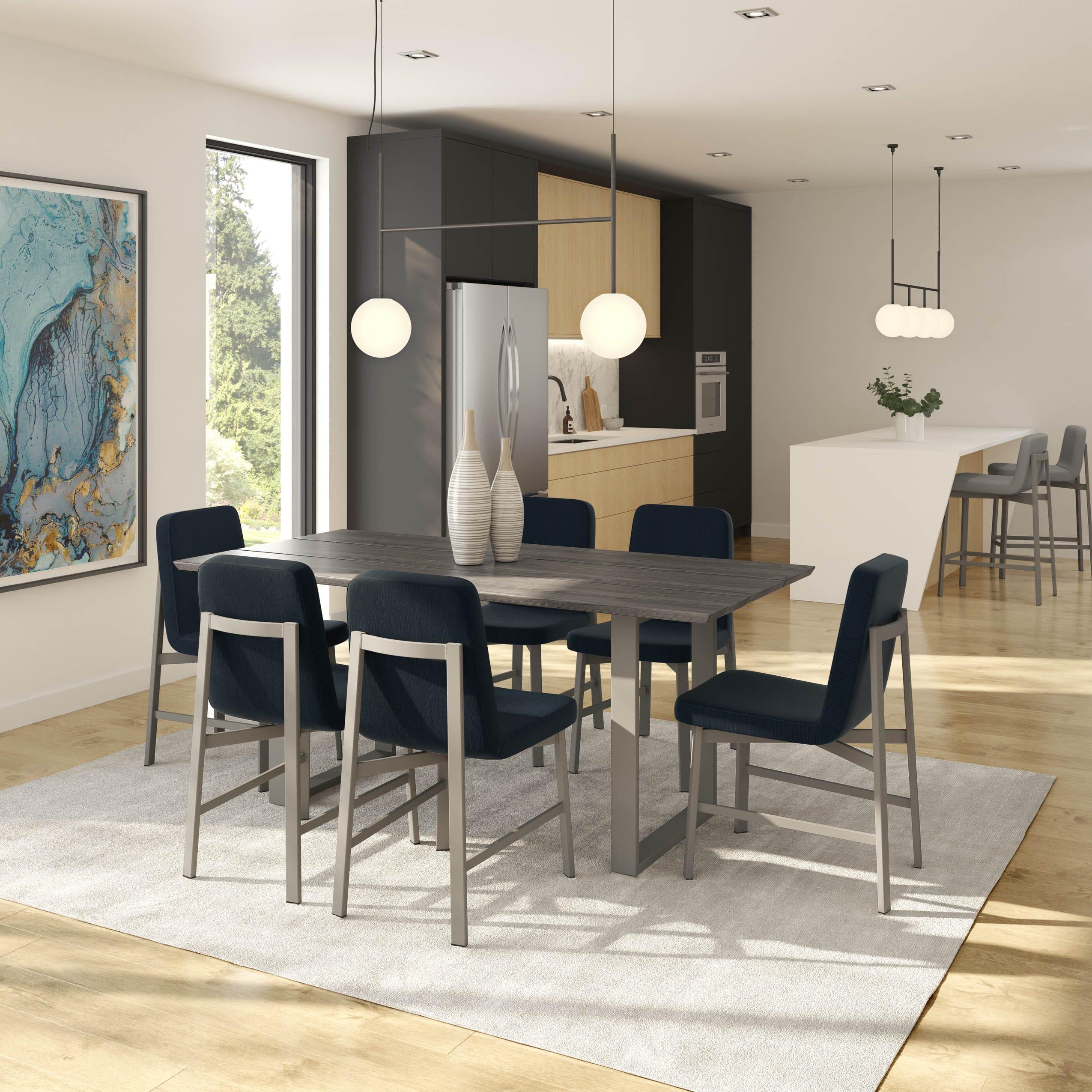  Amisco Waverly 30353 Dining Chair - Titanium/River IMAGE 5