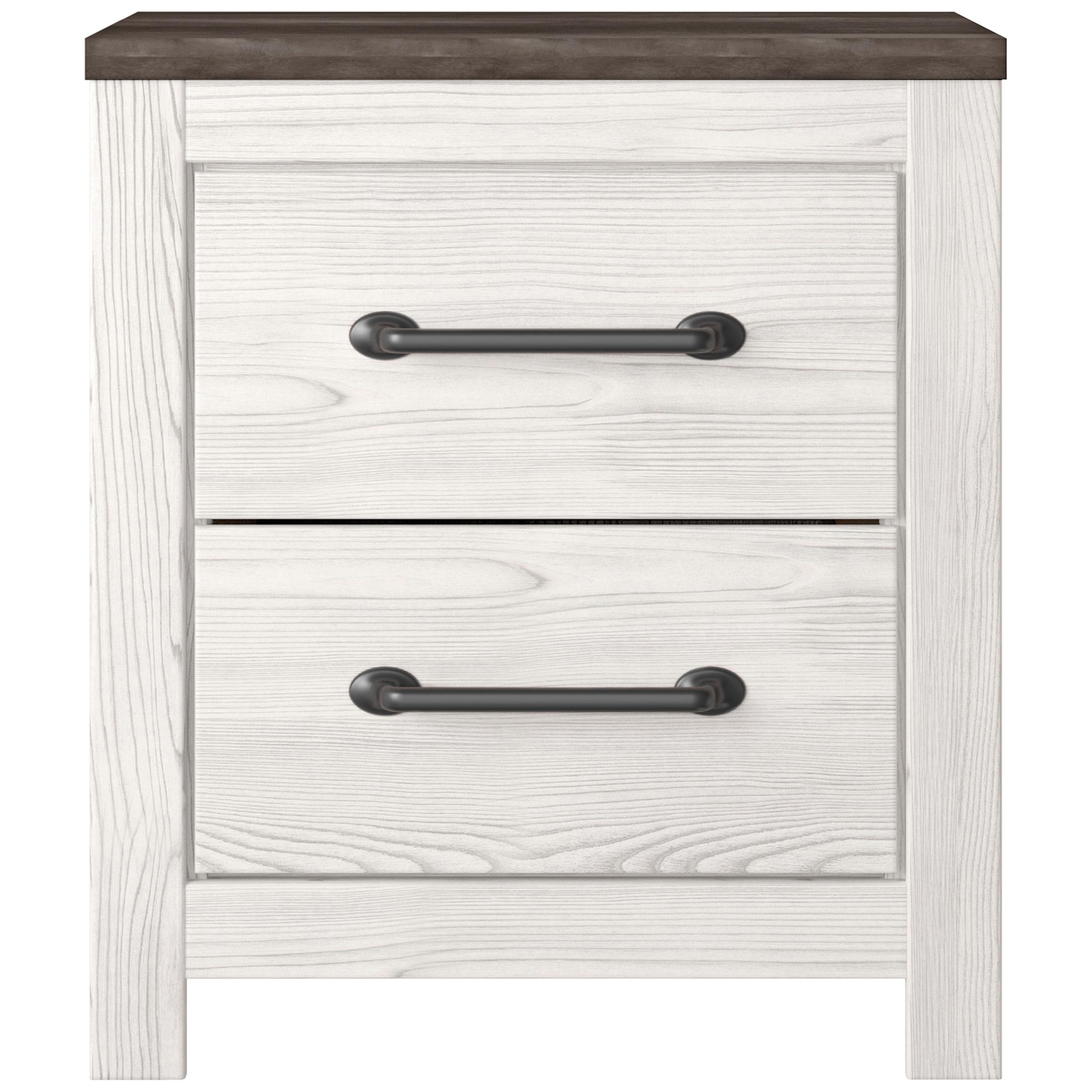  Signature Design by Ashley Gerridan B1190-92 Two Drawer Night Stand IMAGE 2