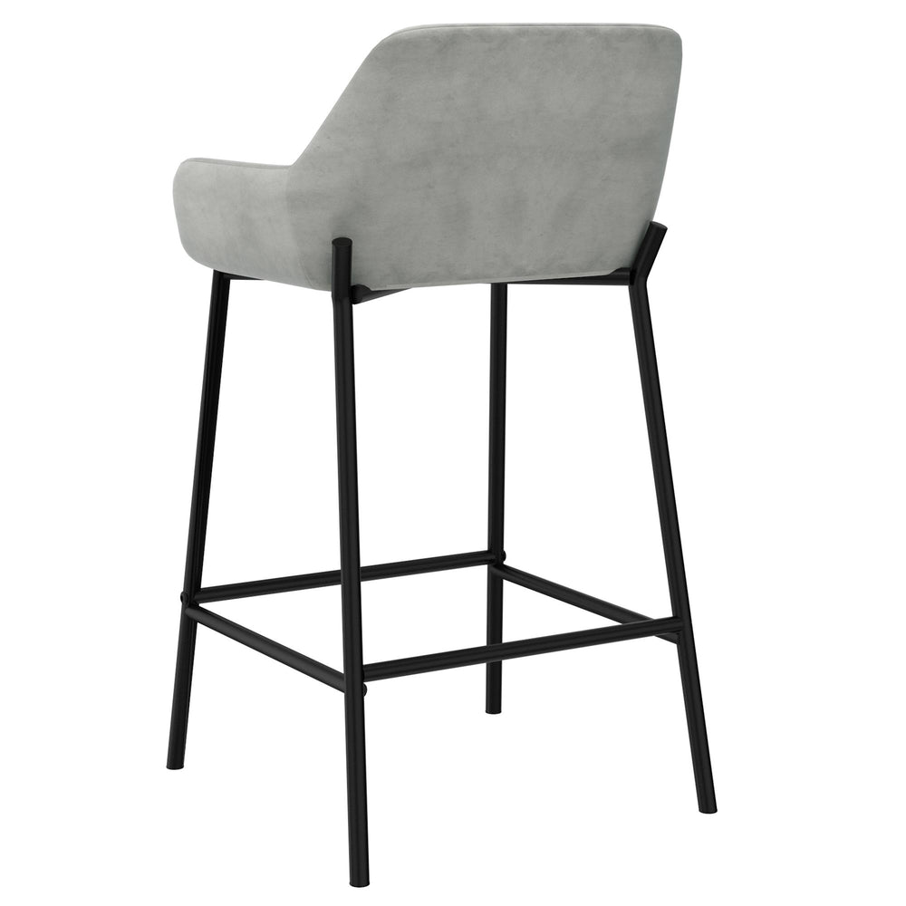  !nspire Baily 203-541GRY 26" Counter Stool - Grey and Black IMAGE 3