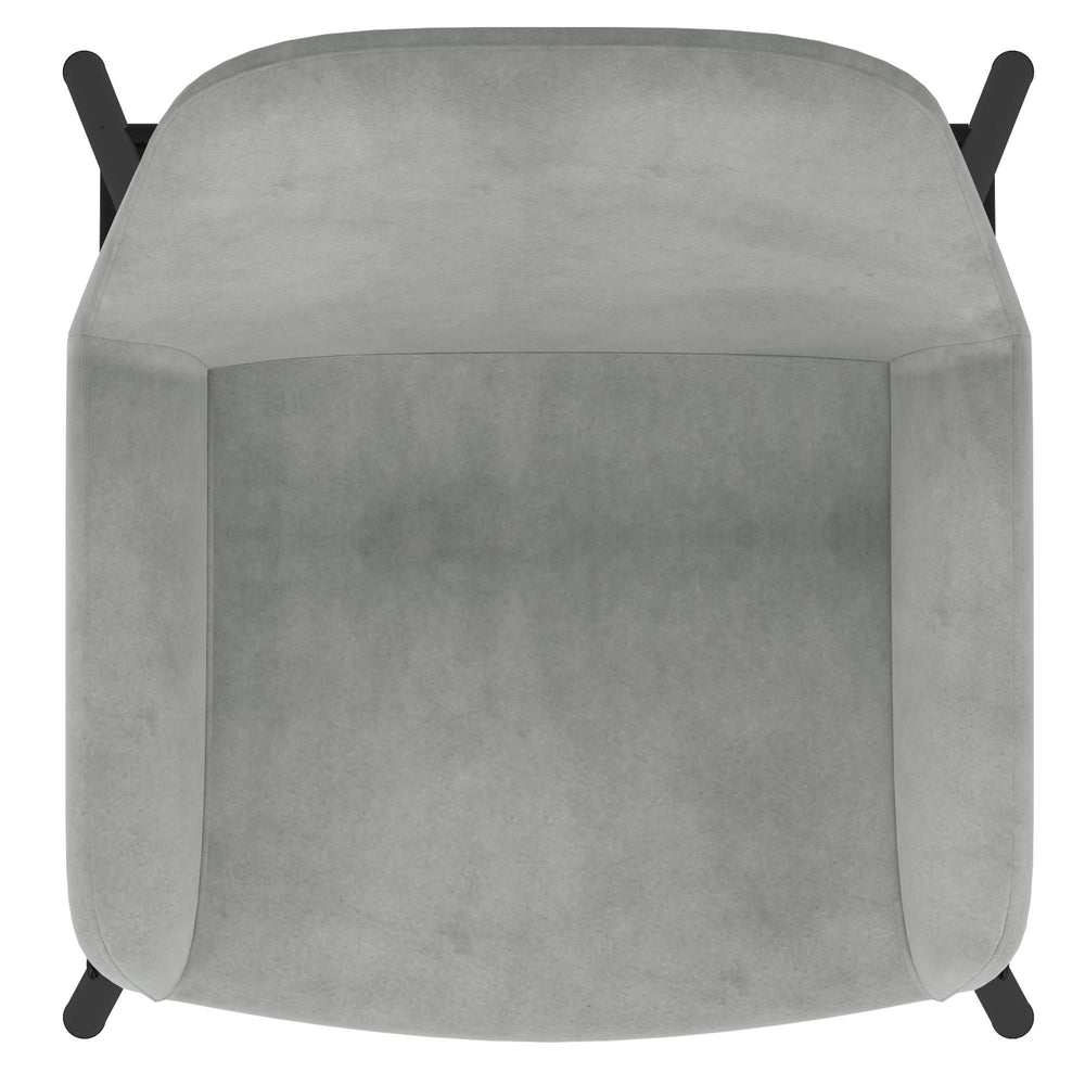  !nspire Baily 203-541GRY 26" Counter Stool - Grey and Black IMAGE 6