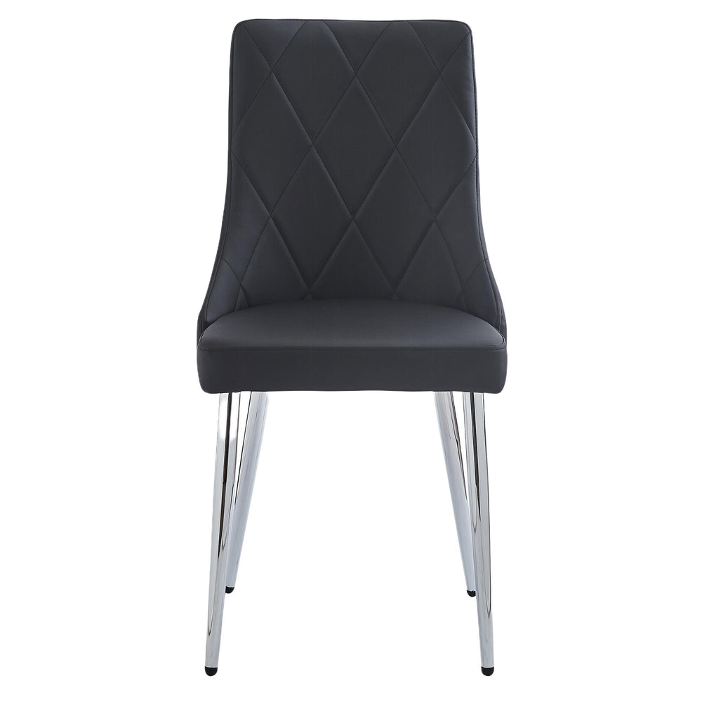  !nspire Devo 202-087BK Dining Chair - Black and Chrome IMAGE 5