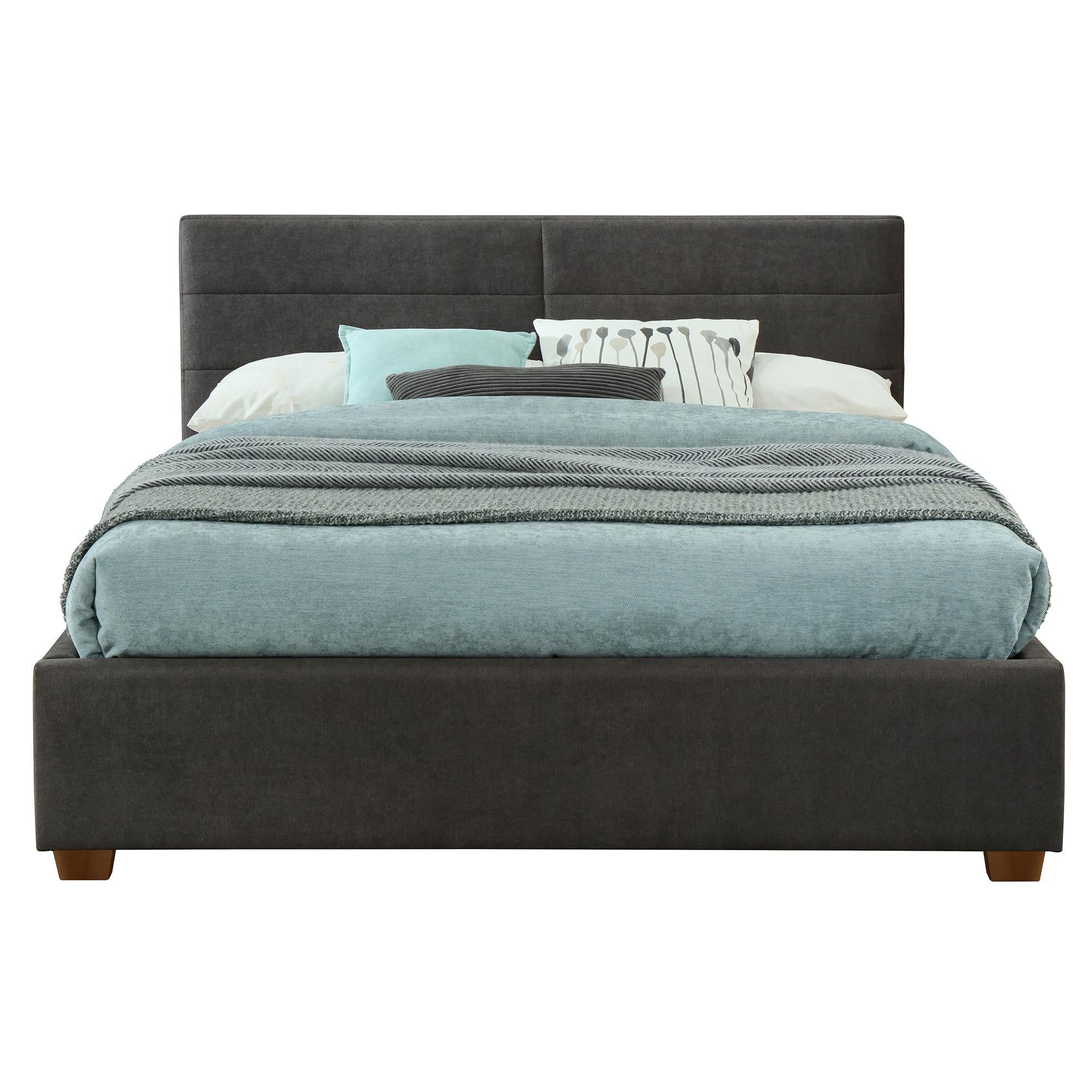  !nspire Emilio 101-633Q-CH 60" Queen Platform Bed w/Drawer - Charcoal IMAGE 3