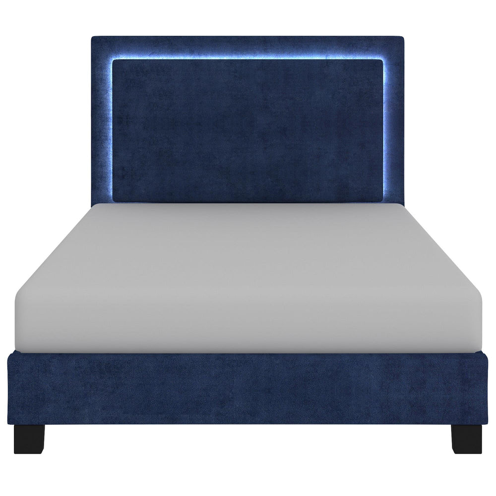  !nspire Lumina 101-088Q-BL 60" Queen Platform Bed w/Light - Blue IMAGE 4