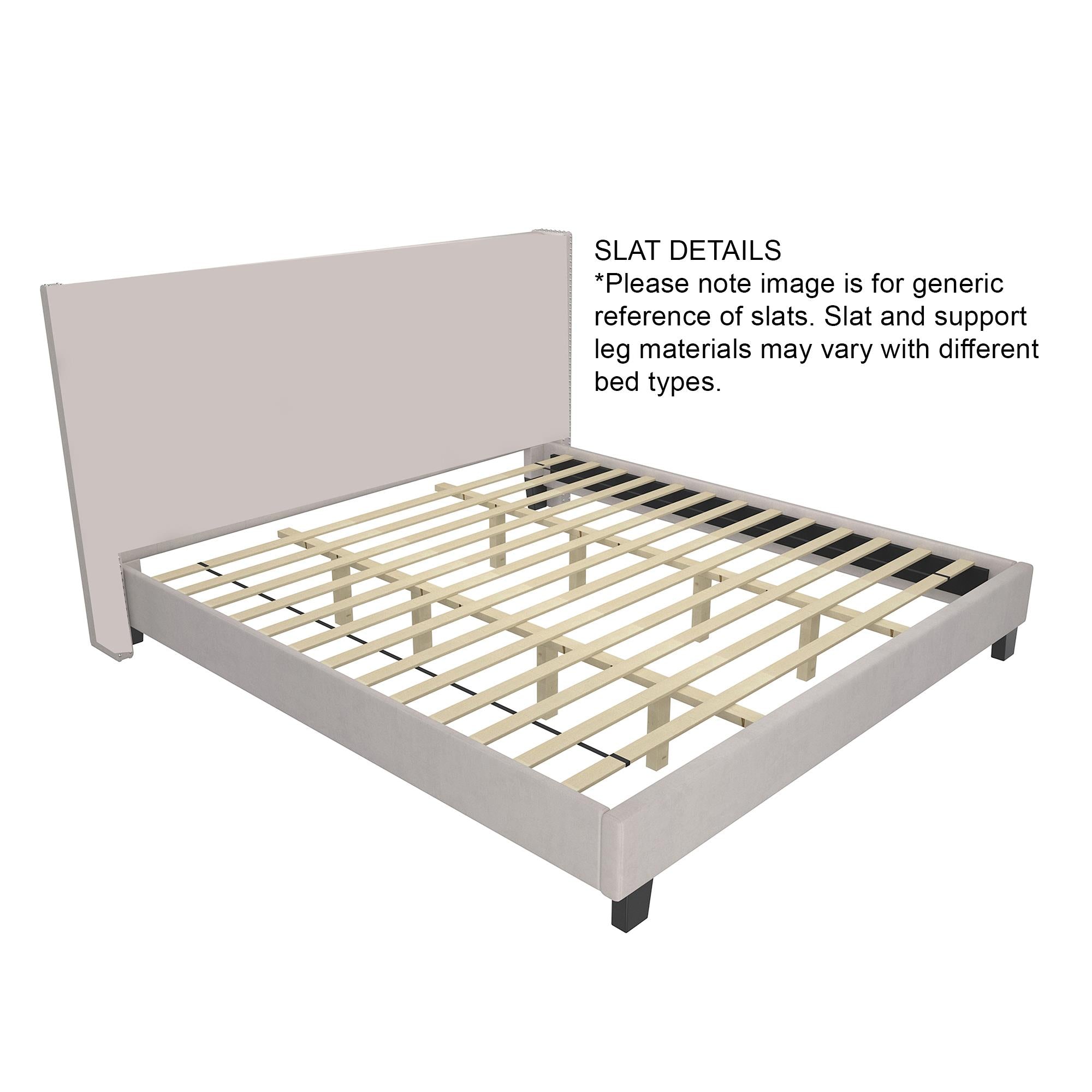  !nspire Lumina 101-088K-BL 78" King Platform Bed w/Light - Blue IMAGE 6