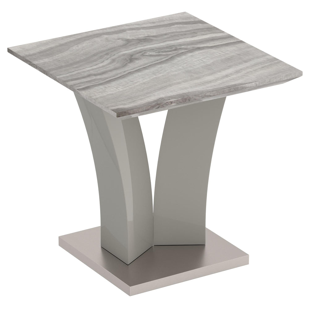 !nspire Napoli 501-545GY Accent Table - Light Grey IMAGE 1