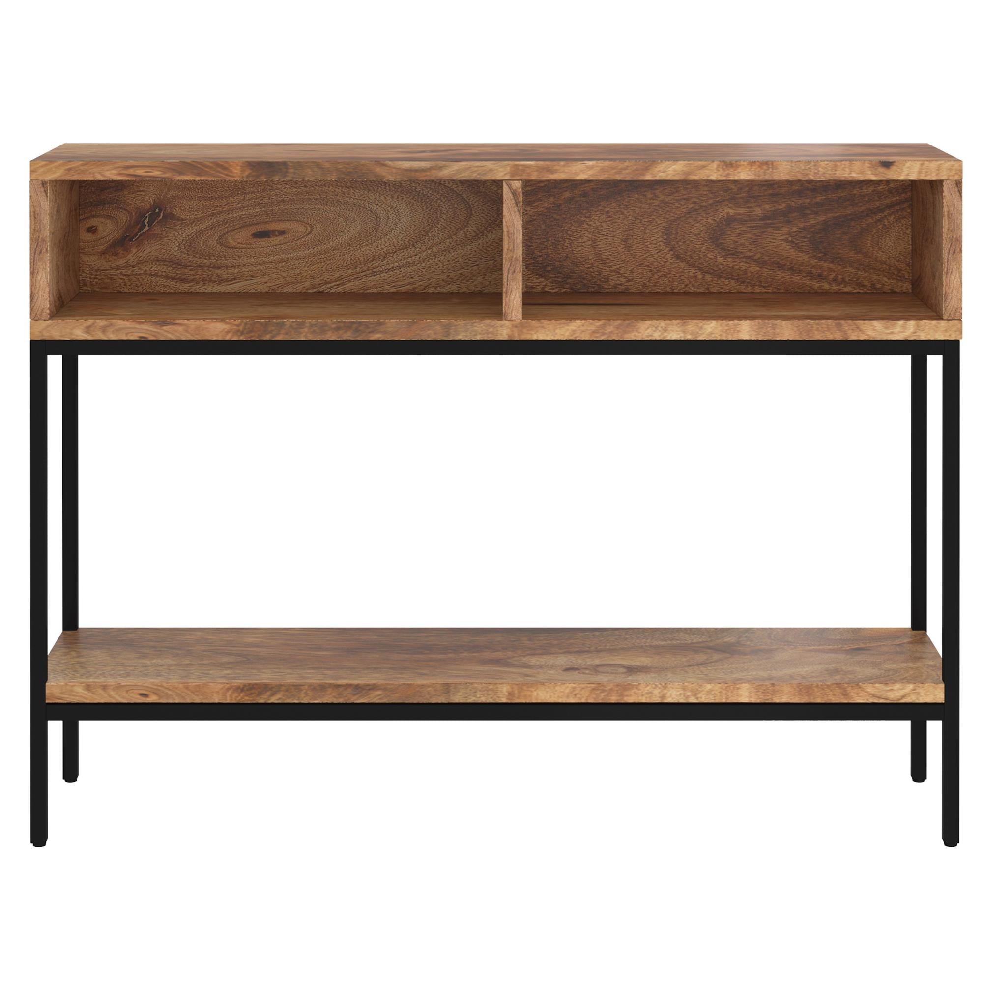  !nspire Ojas 502-513NT Console Table - Natural Burnt and Black IMAGE 3