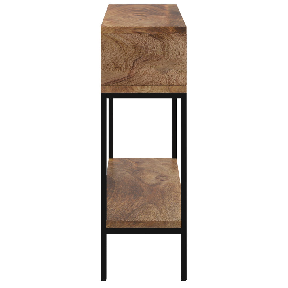  !nspire Ojas 502-513NT Console Table - Natural Burnt and Black IMAGE 4