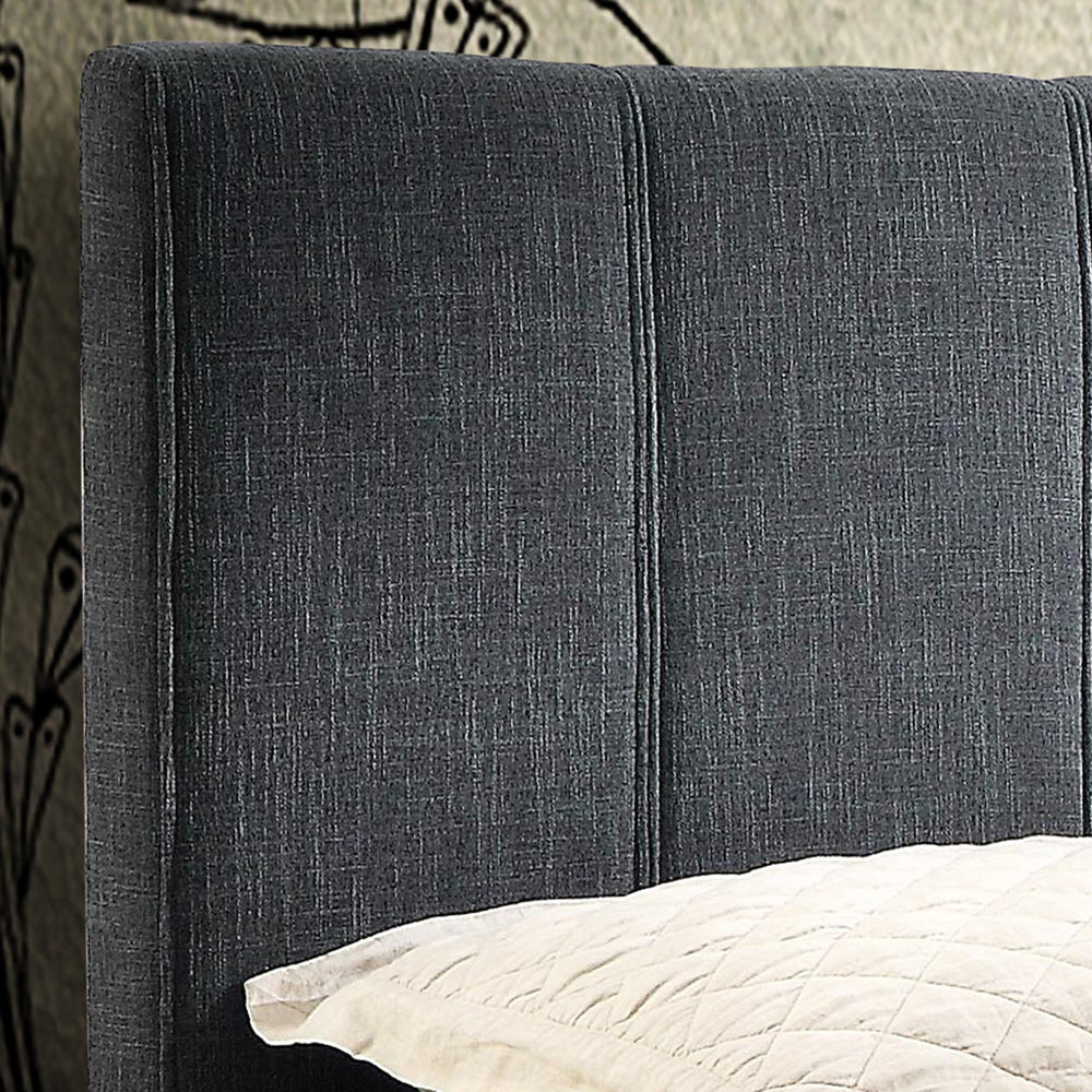  Worldwide Home Furnishings Rimo 101-268K-GY 78" King Platform Bed - Grey IMAGE 3