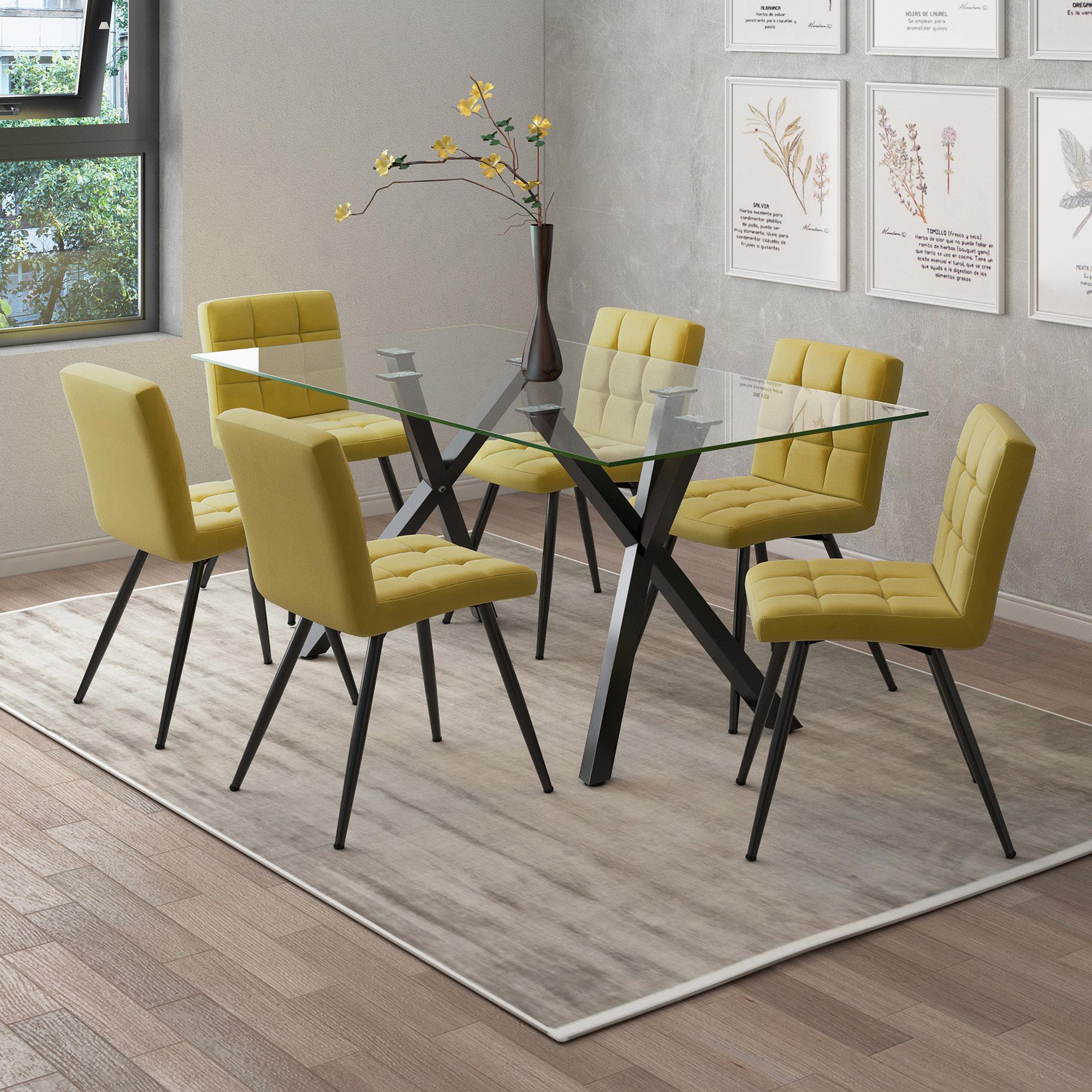  Worldwide Home Furnishings Stark 201-535BK Rectangular Dining Table - Black IMAGE 2