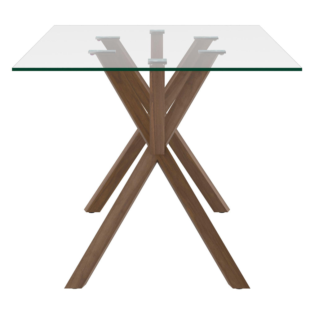  Worldwide Home Furnishings Stark 201-535WAL Rectangular Dining Table - Walnut IMAGE 3